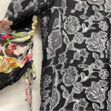 Citron Santa Monica Size S Women's Black-Multi Patchwork Button Up Blouse