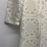 Felicity & Coco Size S Women's Offwhite Solid Long Sleeve Dress