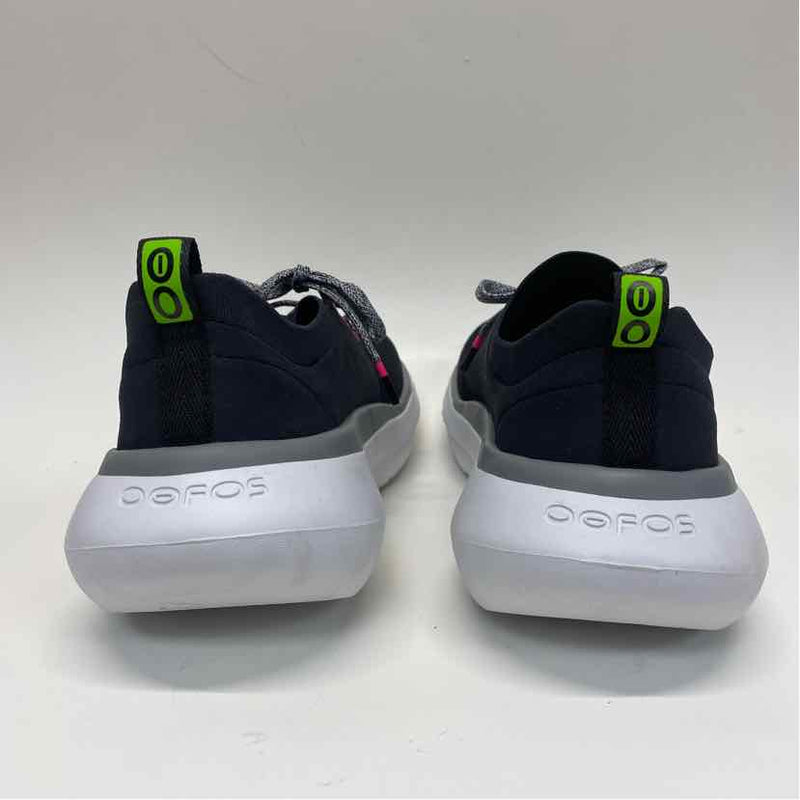 Oofos Size 8.5 Women's Black Solid Lace Up Sneakers