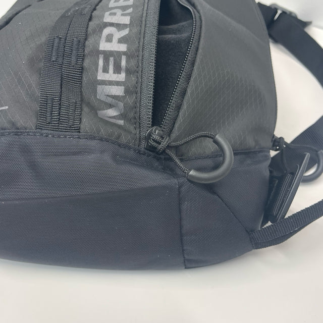 Merrell Black Nylon Solid Sling Bag Backpack