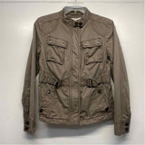 Ann Taylor Loft Women's Size 0-XS Taupe Solid Utility Jacket