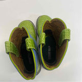 Ariat Fatbaby Size 7 Women's Blue-Lime Animal Print Western Boots