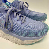 Skechers Size 8.5 Women's Light Blue Stripe Lace Up Sneakers