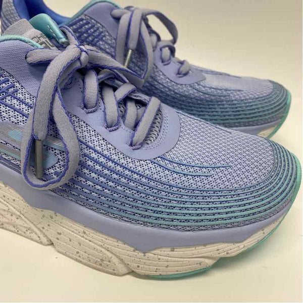 Skechers Size 8.5 Women's Light Blue Stripe Lace Up Sneakers