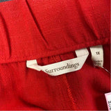 Soft Surroundings Size XL- 16Women's Red Solid Cargo Crop