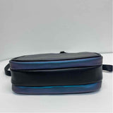 Tumi Voyager Blue Leather Iridescent Crossbody Handbag