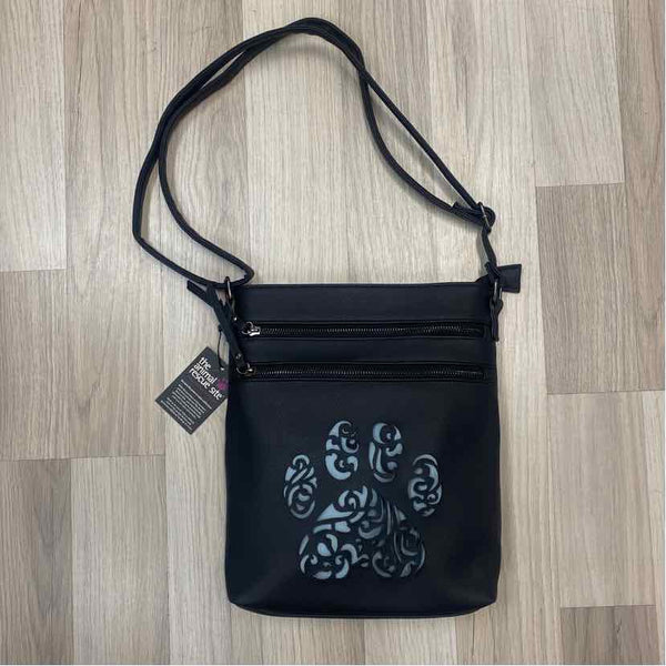 The Animal Rescue Site Black Faux Leather Cutout Crossbody Handbag