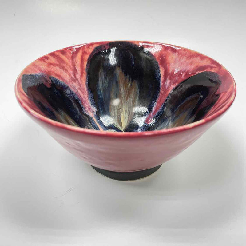 Handmade Carolyne - Santa Fe Pink-Black Pottery Bowl