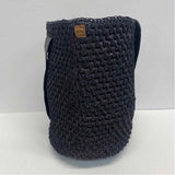 Touche Collection Black Textile Solid Tote Handbag