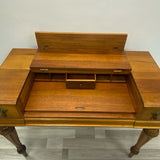 Secretary Desk Brown Wood Desk
