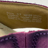 Dansko Size 37-7 Women's Purple Solid Slip On Sandals