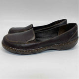 Born Size 37-6.5 Women's Bronze Pebbled Slip On Shoes