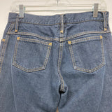 CAPRI denim yellow stitches