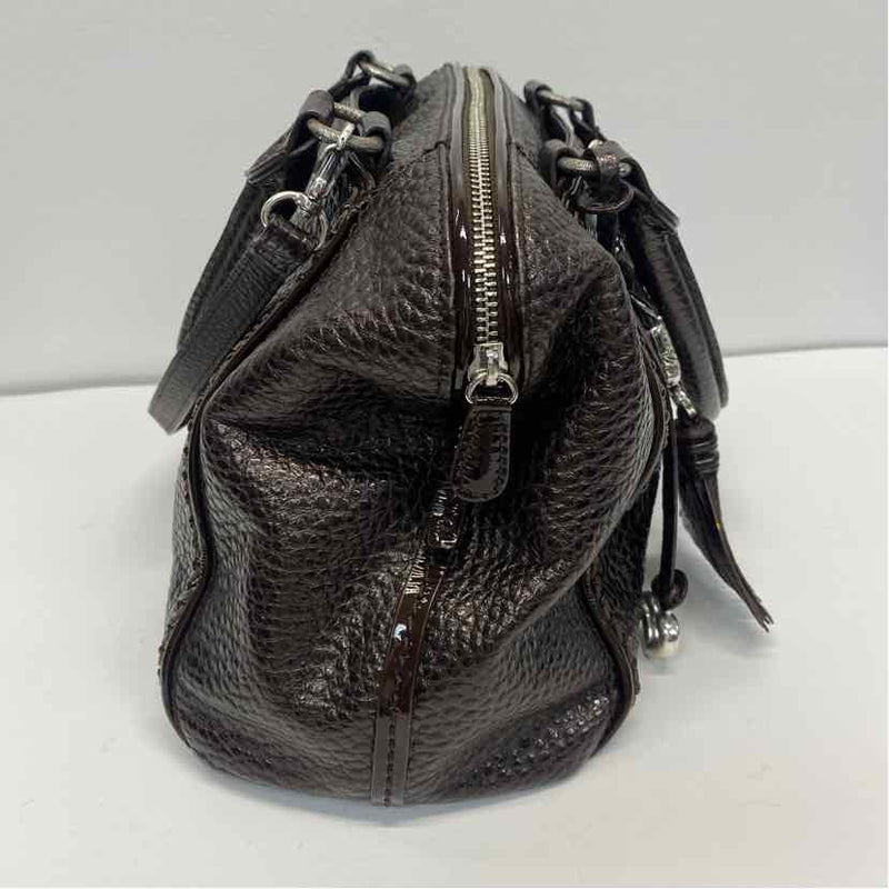 Brighton Josephine Brown Leather Solid Satchel Handbag