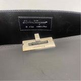 Salvatore Ferragamo Black Leather Solid Briefcase