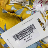 Here comes the sun Size S Women's Yellow Pattern Strappy Dress