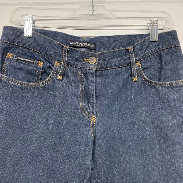 CAPRI denim yellow stitches