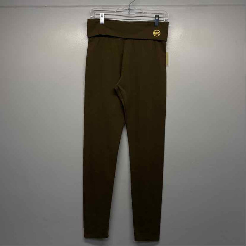 Michael Michael Kors Size M Women's Green Solid Leggings Activewear Pants