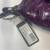 Guess Purple Animal Print Shoulder Handbag