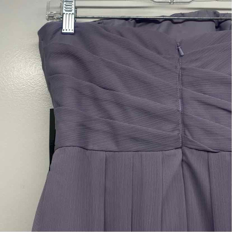 White By Vera Wang Size 6-S Women's Periwinkle Solid Strapless Dress