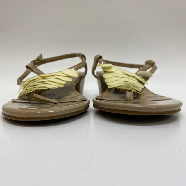 Talbots Size 6 Women's Tan Block Heel Sandals