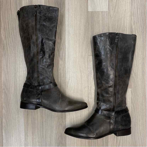 Matisse Size 9.5 Women's Gray Distressed Riding Boots
