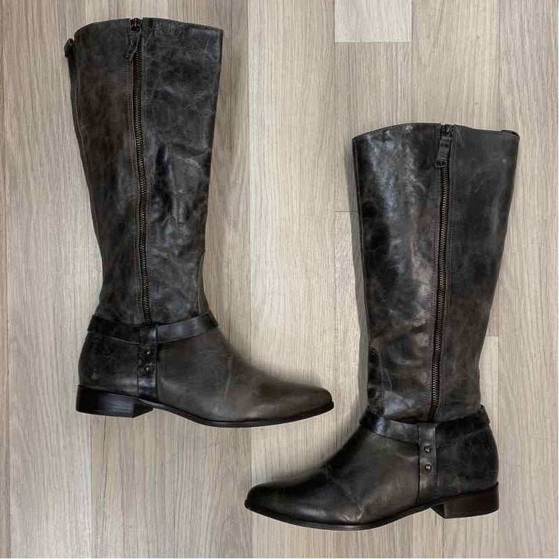 Matisse Size 9.5 Women's Gray Distressed Riding Boots