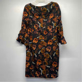 Karl Lagerfeld Paris Size 10-M Women's Black-Multi Floral Shift Dress