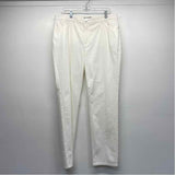Lafayette 148 Size 14 Women's White Solid Straight Leg Jeans