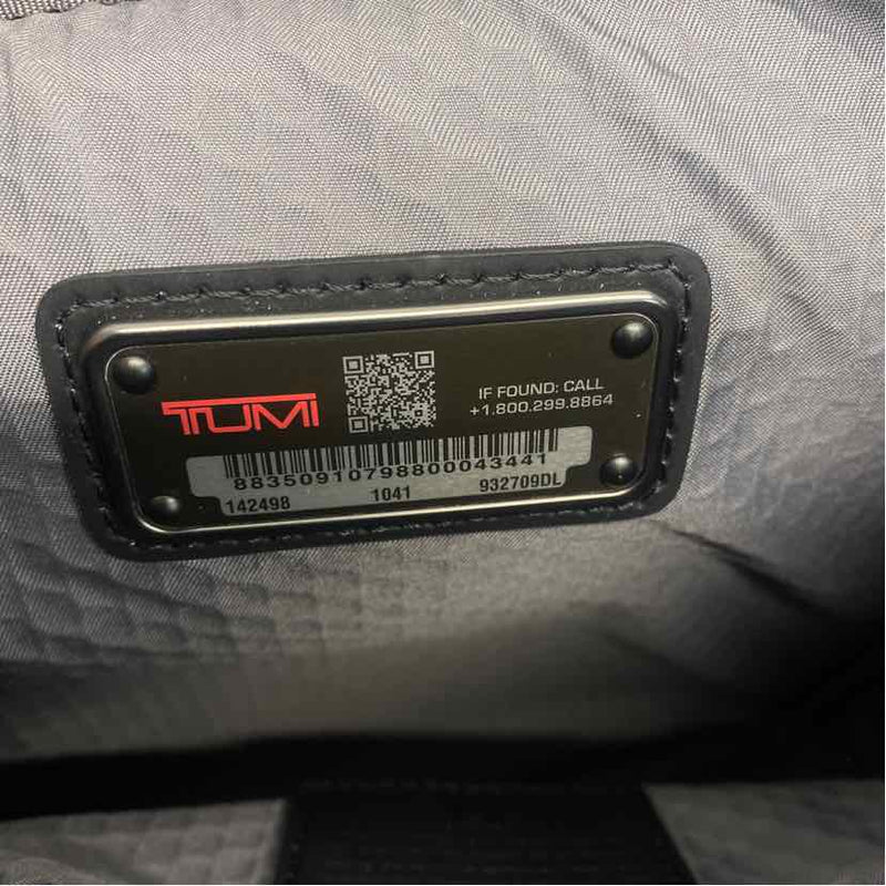 Tumi Solid Black Faux Leather Crossbody Men's Bag