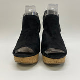 Carlos Santana Size 8.5 Women's Black Solid Wedge-Platform Shoes