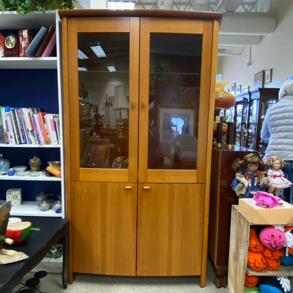 Skovby Danish Mid Century Modern Solid Brown Teak Cabinet