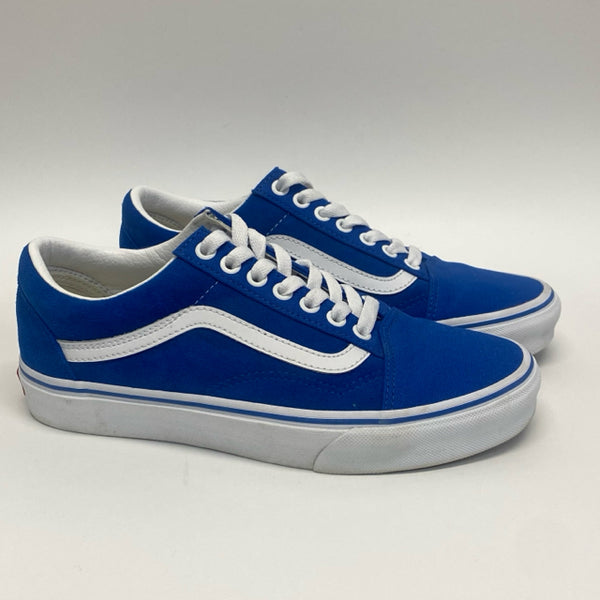 Vans Size 8 Women's Blue-White Color Block Sneakers Shoes