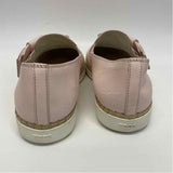 Tods Size 37-6.5 Women's Light Pink Solid Espadrille Shoes