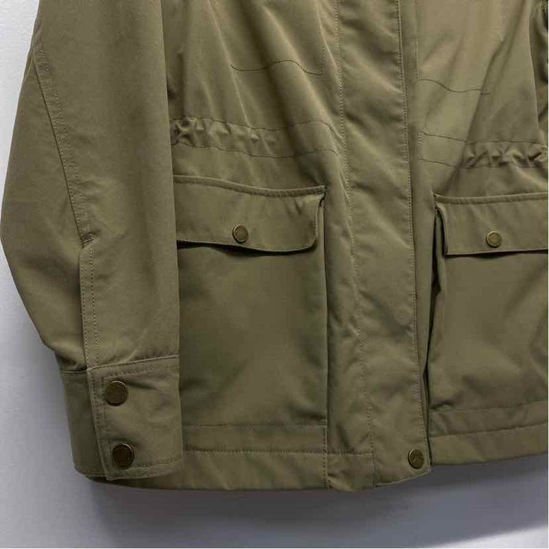 Duck Camp Women's Size M Green Solid Military Jacket
