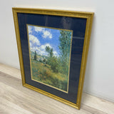 Framed print of claude Monet's painting View of Vetheuil