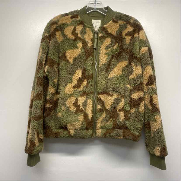 Billabong Women's Size M Tan-Multi Camoflage Zip Up Jacket