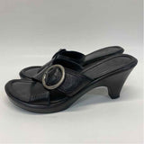 Nurture Size 7.5 Women's Black Solid Heel Sandals