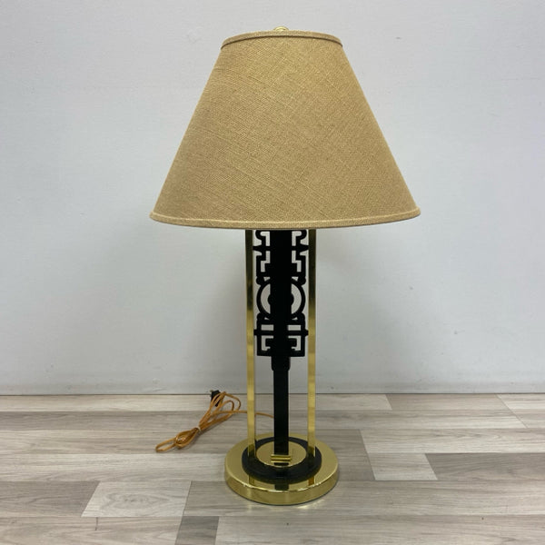 Table Top Black-Gold Brass Lamp
