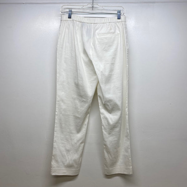 Theory Size 4 Women's White Solid Pull On Capri