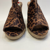Kelsi Dagger Women's Size 6.5 Brown-Tan Animal Print Pep Toe Shoes