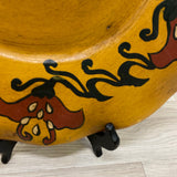 Yellow-Multicolor Ceramic Platter