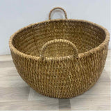 Made in Phillippines Brown Wicker Floor Basket
