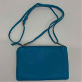 Brighton Blue-Multicolored Print Leather Crossbody Clutch