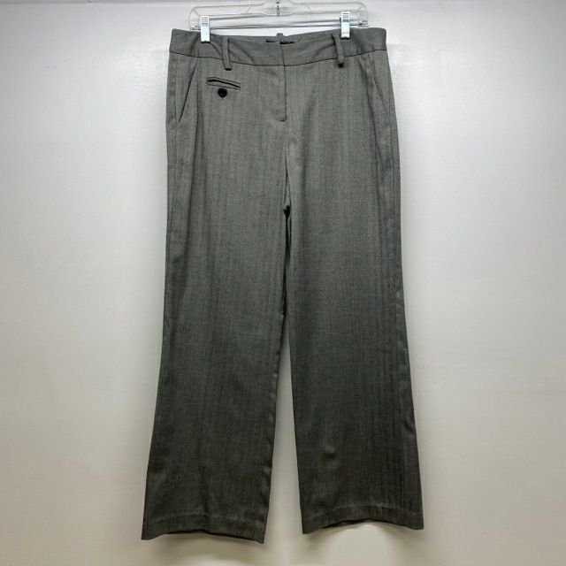 Sandro Size 10 Women's Gray Tweed Trouser Pants