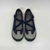 Lands' End Size 6.5 Women's Gray-Navy Patchwork Mary Jane Shoes