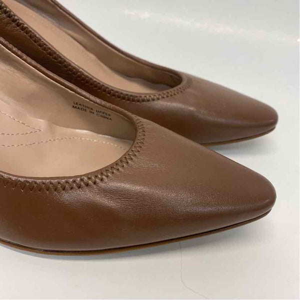 Tahari Size 8.5 Women's Brown Solid Kitten Heel Shoes
