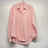 Wilt Size M Women's Pink Solid Button Up Shirt