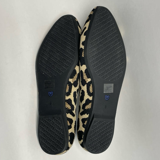 Rothy's Size 8 Women's Tan-Black Animal Print Slip On Shoes