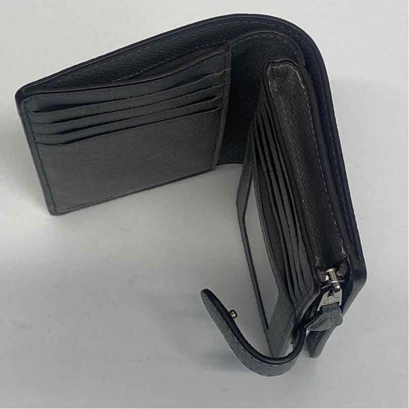 Coach Gray Solid Leather Wallet